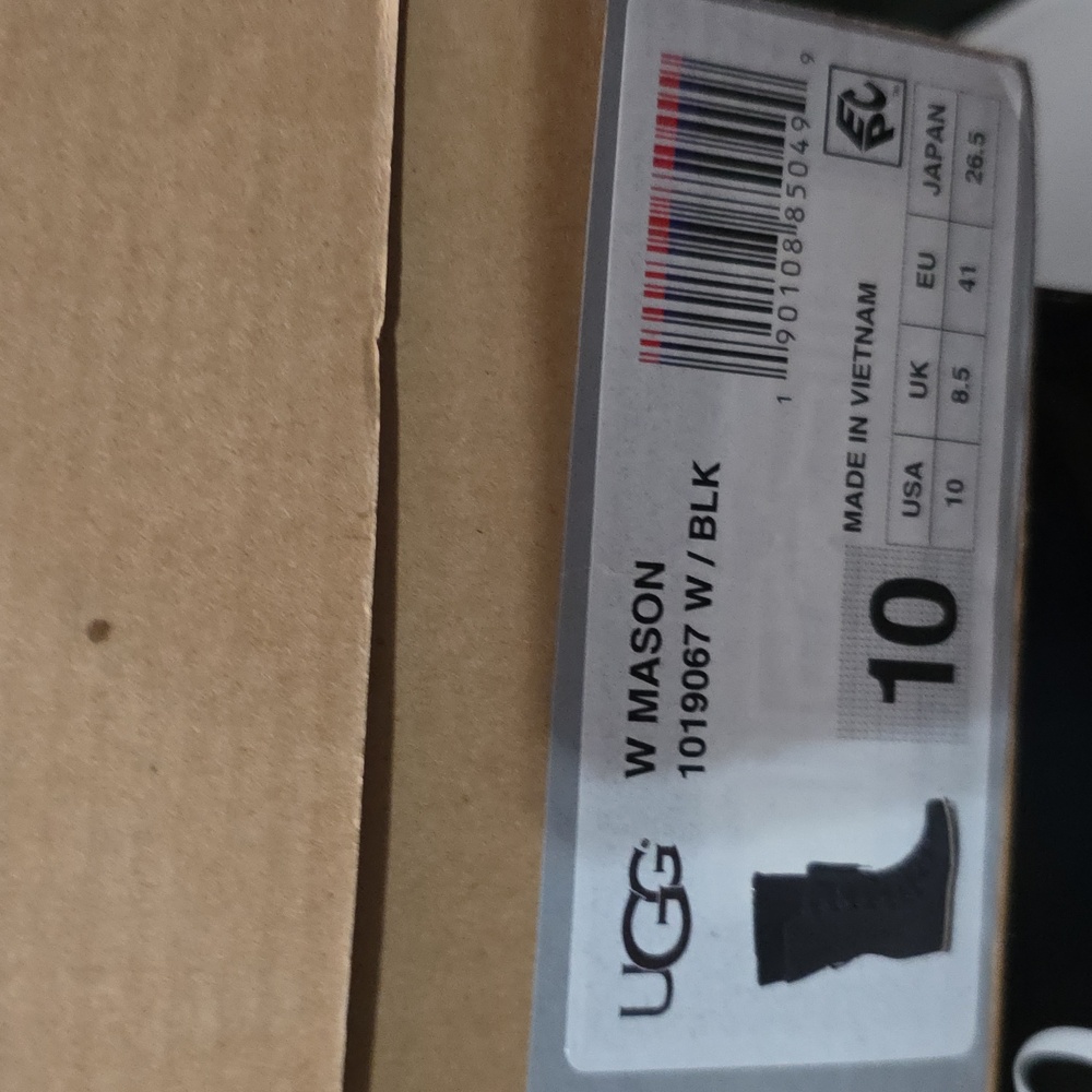 UGG Black Lace-Up Winter Boots - Picture 8 of 8